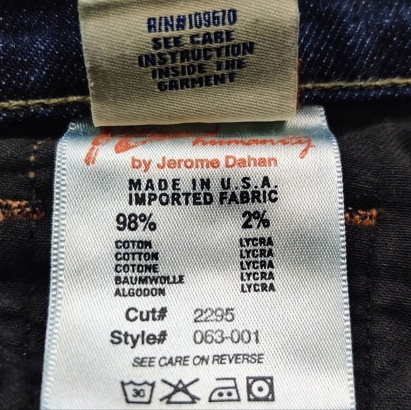 Citizens of Humanity Kelly Stretch Low Waist Cropped Y2K Blue Jeans size 28 - Picture 7 of 13